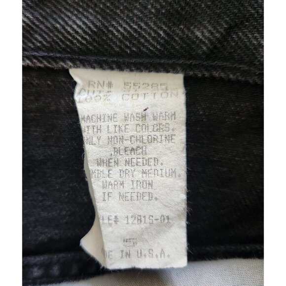 Vintage EXP Jeans No. 128 Black Made USA Denim Casual Mom Hi-Rise Womens 5 EUC - Picture 10 of 14